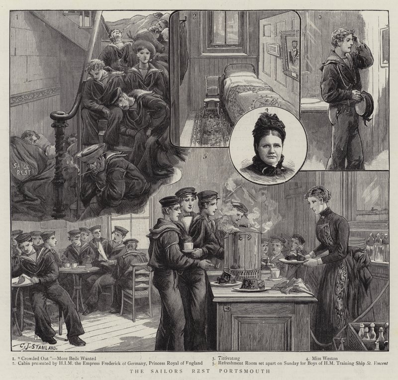 The Sailors Rest Portsmouth alkotó: Charles J. Staniland