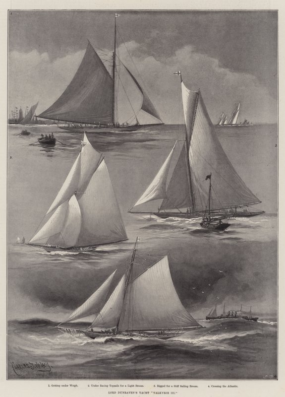 Lord Dunraven jachtja, a Valkyrie III alkotó: Charles John de Lacy