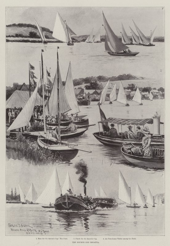 A Bourne End Regatta alkotó: Charles John de Lacy