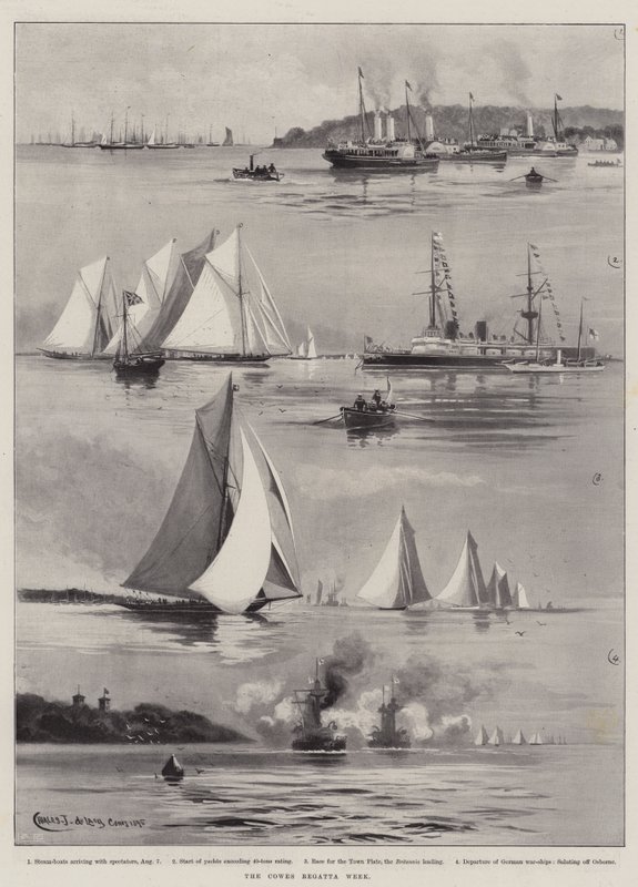 A Cowes Regatta Hét alkotó: Charles John de Lacy