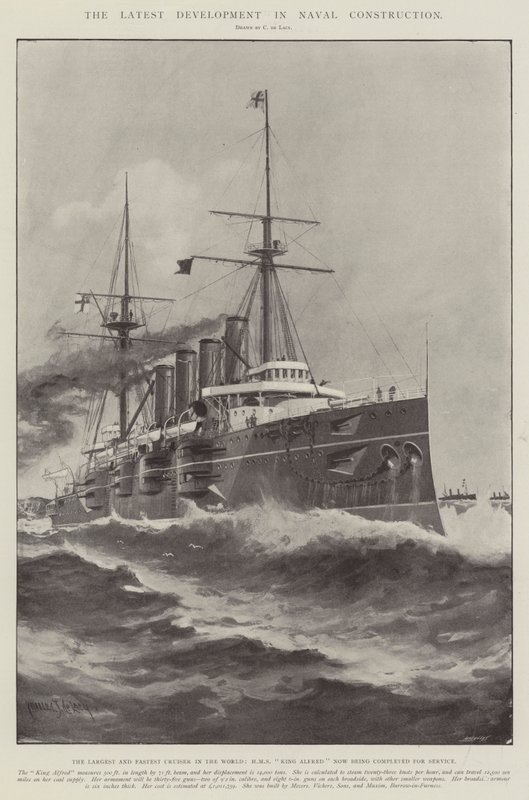 A haditengerészet legújabb fejlesztése alkotó: Charles John de Lacy