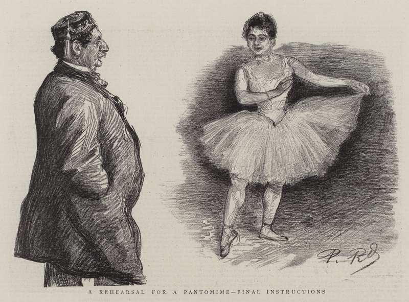 Pantomim próbája, utolsó utasítások alkotó: Charles Paul Renouard