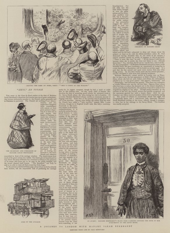 Londoni utazás Madame Sarah Bernhardttal alkotó: Charles Paul Renouard