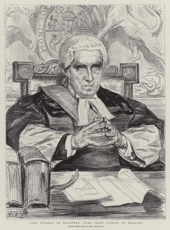 Lord Russell Killowenből, Anglia főbírója alkotó: Charles Paul Renouard