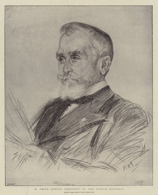 Emile Loubet, a Francia Köztársaság elnöke alkotó: Charles Paul Renouard