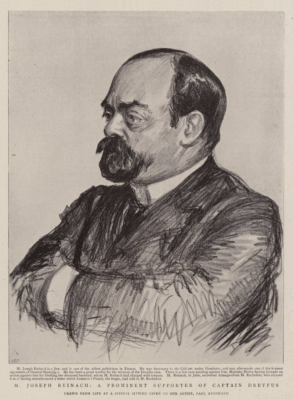 M Joseph Reinach, Dreyfus kapitány kiemelkedő támogatója alkotó: Charles Paul Renouard