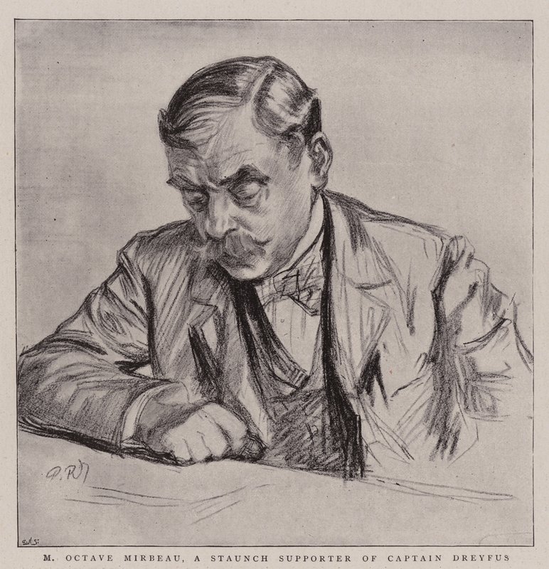 M Octave Mirbeau, Dreyfus kapitány elkötelezett támogatója alkotó: Charles Paul Renouard