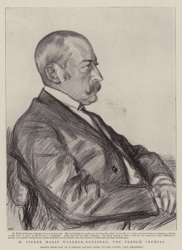M Pierre Marie Waldeck-Rousseau, a francia miniszterelnök alkotó: Charles Paul Renouard