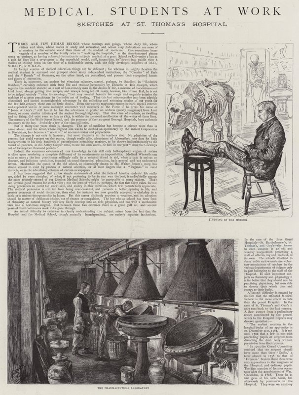 Orvostanhallgatók munkahelyen alkotó: Charles Paul Renouard