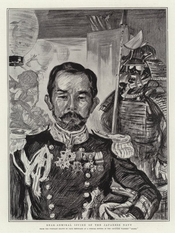 A japán haditengerészet Ijuien ellentengernagya alkotó: Charles Paul Renouard