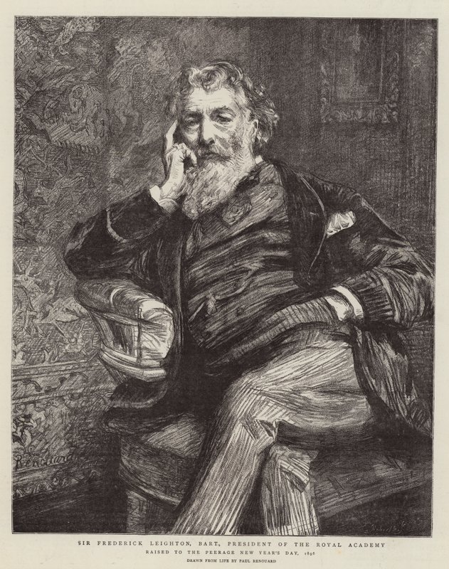 Sir Frederick Leighton, báró, a Királyi Akadémia elnöke alkotó: Charles Paul Renouard