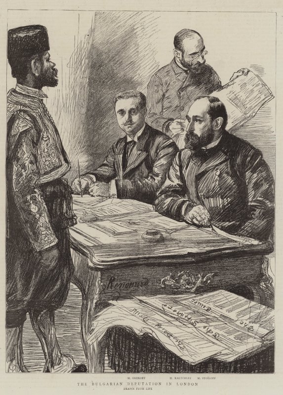 A bolgár küldöttség Londonban alkotó: Charles Paul Renouard