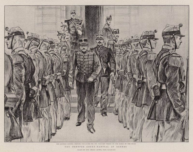 A Dreyfus hadbíróság Rennes-ben alkotó: Charles Paul Renouard