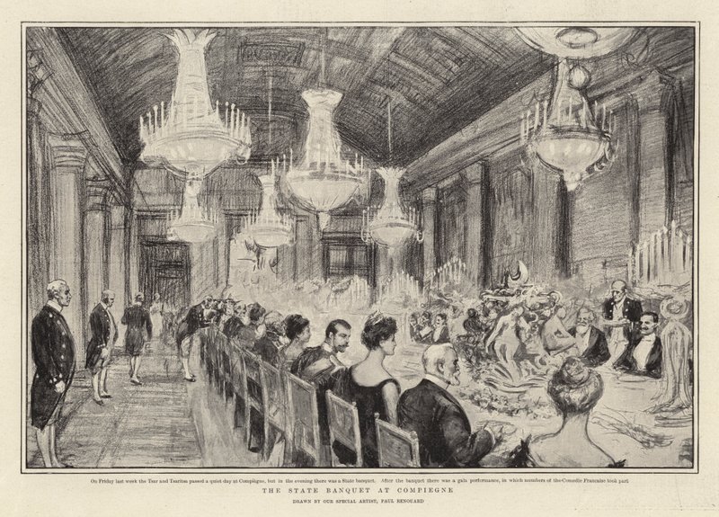 Állami bankett Compiegne-ben alkotó: Charles Paul Renouard
