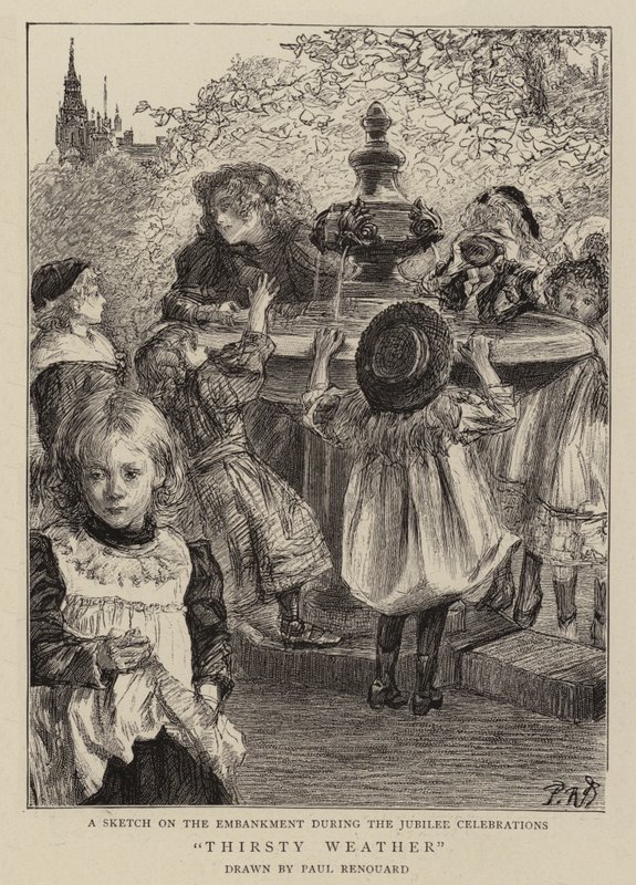 Szomjas időjárás alkotó: Charles Paul Renouard