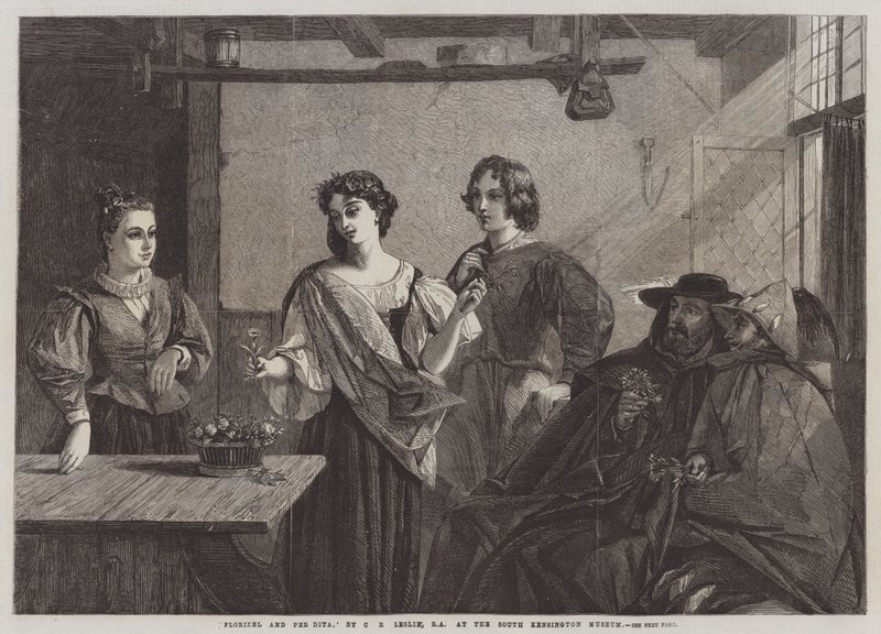Florizel és Pee Dita alkotó: Charles Robert Leslie