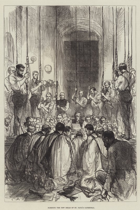 A Szent Pál székesegyház új harangjainak megáldása alkotó: Sir John Charles Robinson