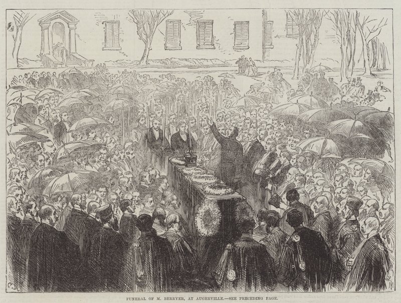 M. Berryer temetése Augerville-ben alkotó: Sir John Charles Robinson