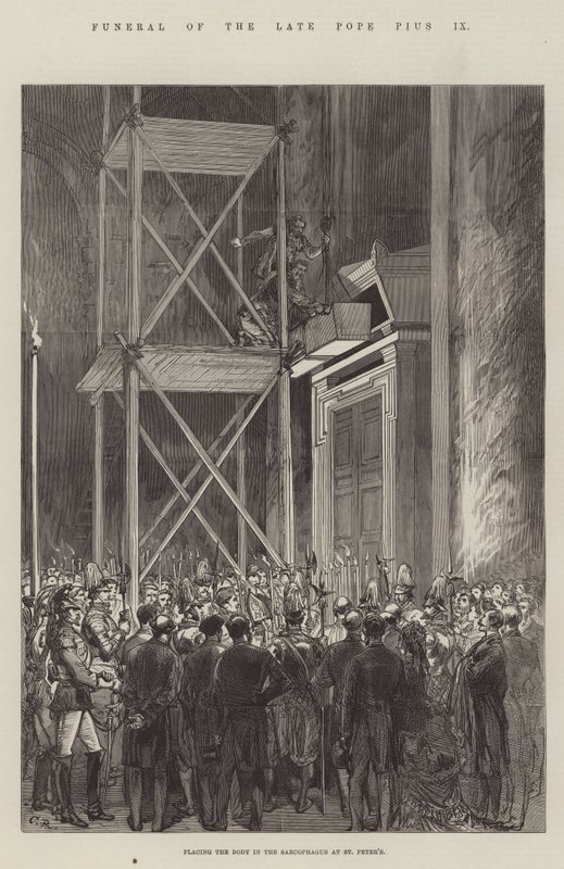 Pius néhai pápa temetése alkotó: Sir John Charles Robinson