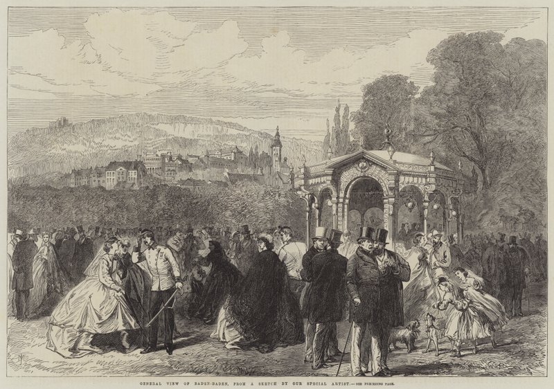 Baden-Baden általános képe alkotó: Sir John Charles Robinson