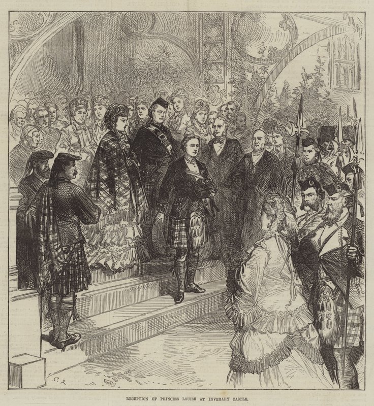 Louise hercegnő fogadása az Inveraray kastélyban alkotó: Sir John Charles Robinson