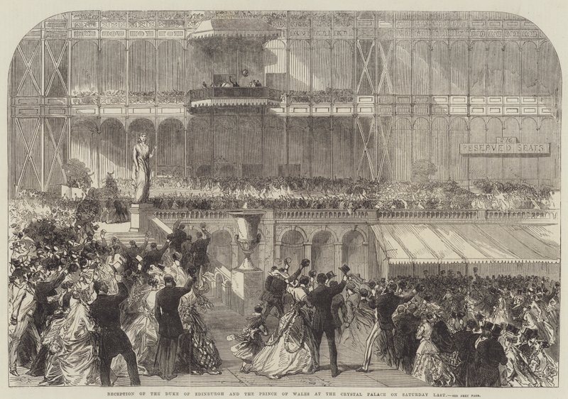 Edinburgh hercegének és a walesi hercegnek a fogadása a Crystal Palace-ban szombaton alkotó: Sir John Charles Robinson