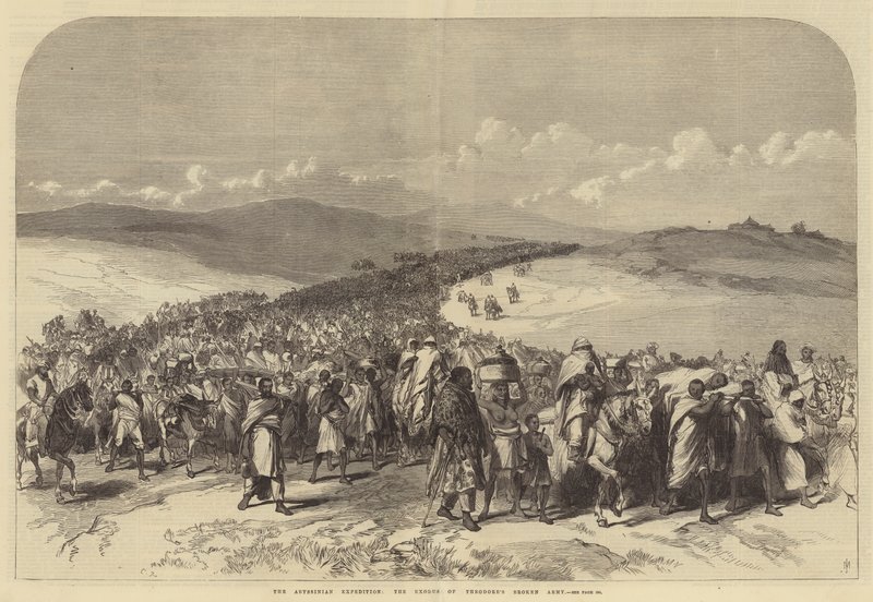 Az abesszin expedíció, Theodore összetört seregének kivonulása alkotó: Sir John Charles Robinson