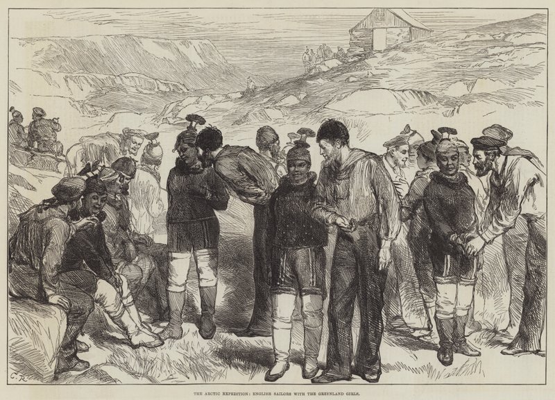 A sarkvidéki expedíció, angol tengerészek a grönlandi lányokkal alkotó: Sir John Charles Robinson