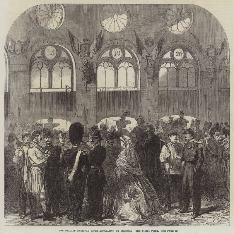 A Belga Nemzeti Puskás Szövetség Brüsszelben, a Lövéspont alkotó: Sir John Charles Robinson