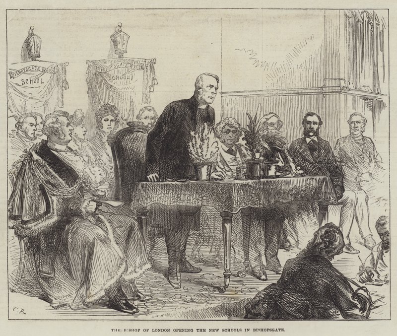 London püspöke megnyitotta az új iskolákat Bishopsgate-ben alkotó: Sir John Charles Robinson
