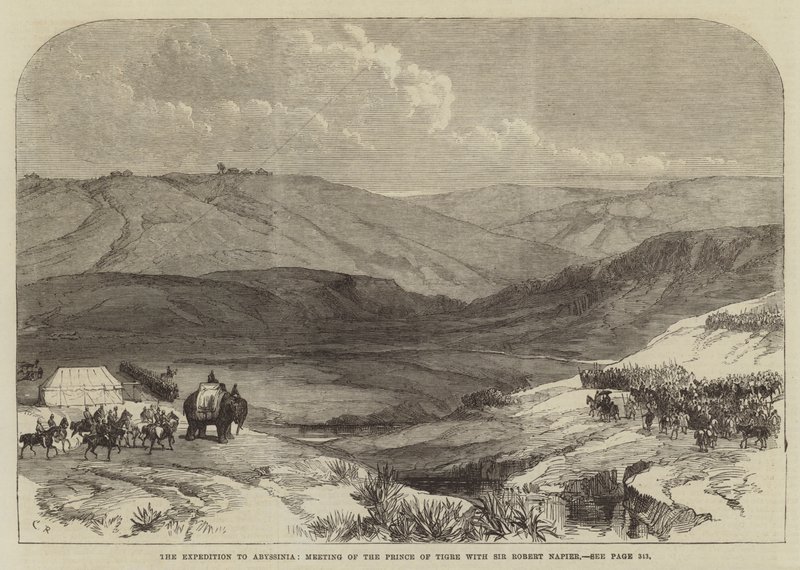 Expedíció Abesszíniába, Tigris hercegének találkozása Sir Robert Napierrel alkotó: Sir John Charles Robinson