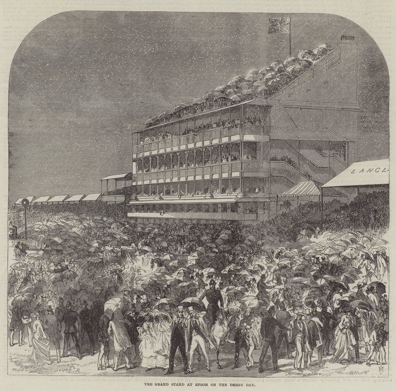 A Grand Stand Epsomban a Derby napon alkotó: Sir John Charles Robinson