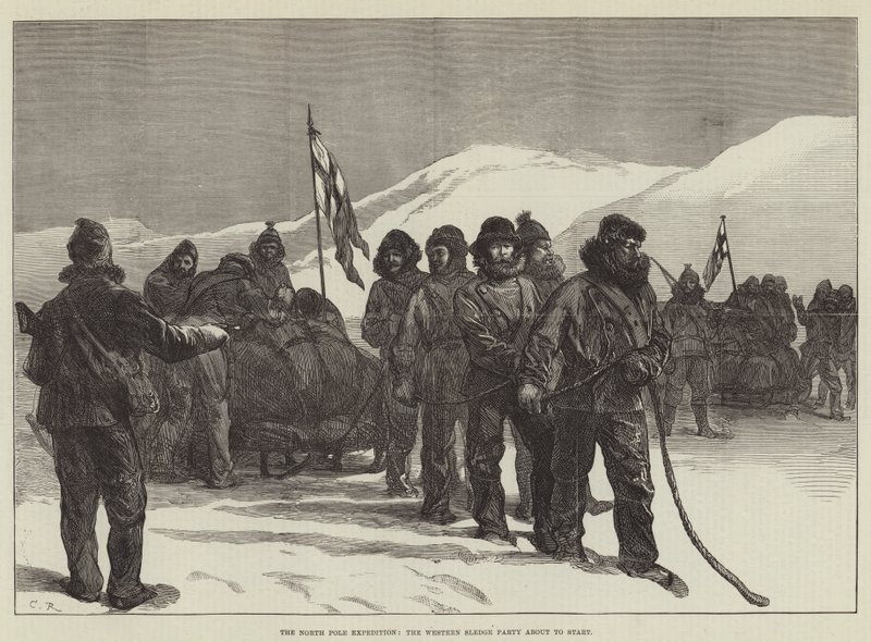 Az Északi-sark-expedíció, a Nyugati Szánkó Party hamarosan indul alkotó: Sir John Charles Robinson