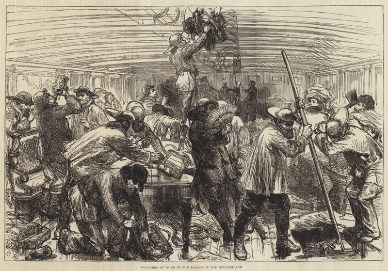 Rongálók munkában a Deutschland szalonjában alkotó: Sir John Charles Robinson