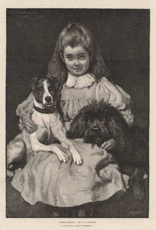 Bosom Friends a Royal Academy kiállításon alkotó: Charles Trevor Garland