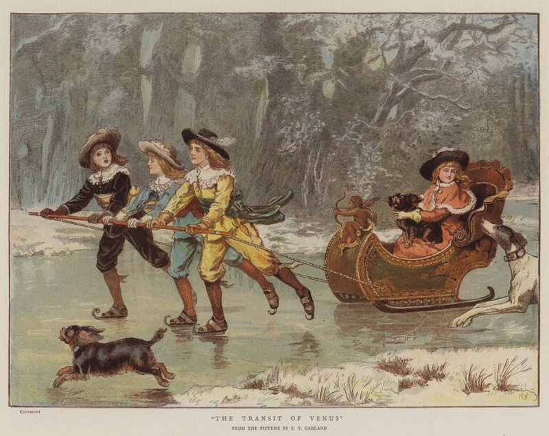 A Vénusz átvonulása (chromolitho) alkotó: Charles Trevor Garland