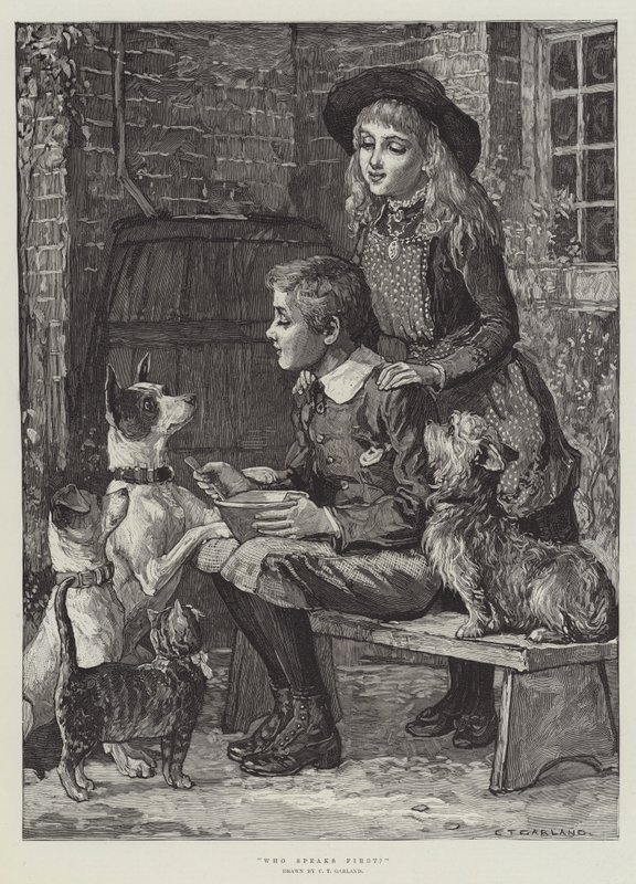 Ki beszél először alkotó: Charles Trevor Garland