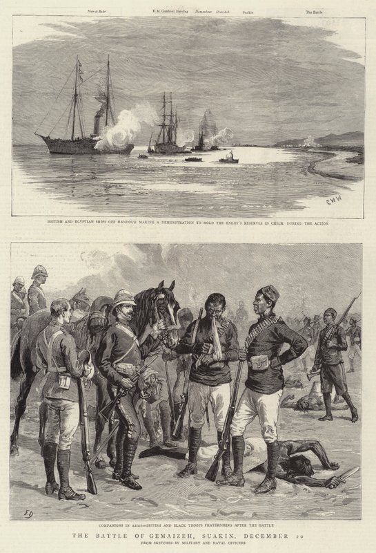 A gemaizehi csata, Suakin, december 20. alkotó: Charles William Wyllie