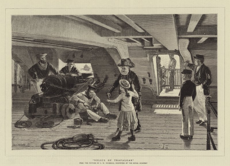 Trafalgar ereklyéi alkotó: Charles Wynne Nicholls