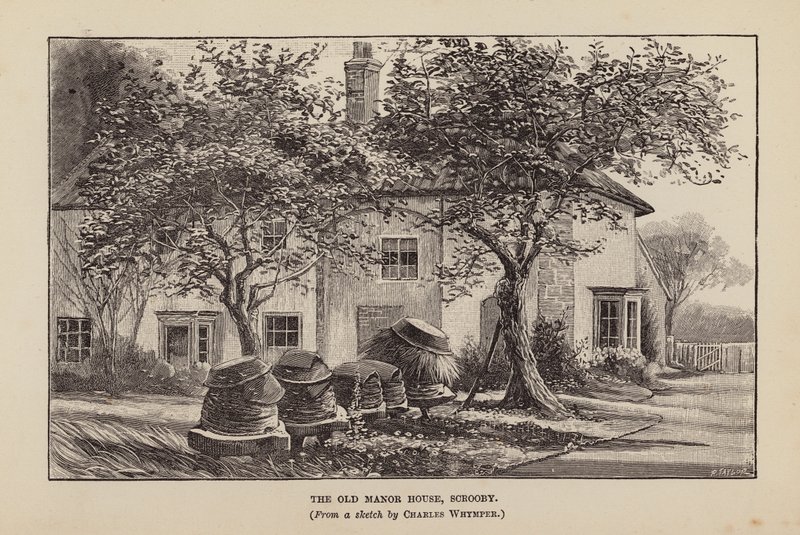 The Old Manor House, Scrooby (litho) alkotó: Charles (after) Whymper