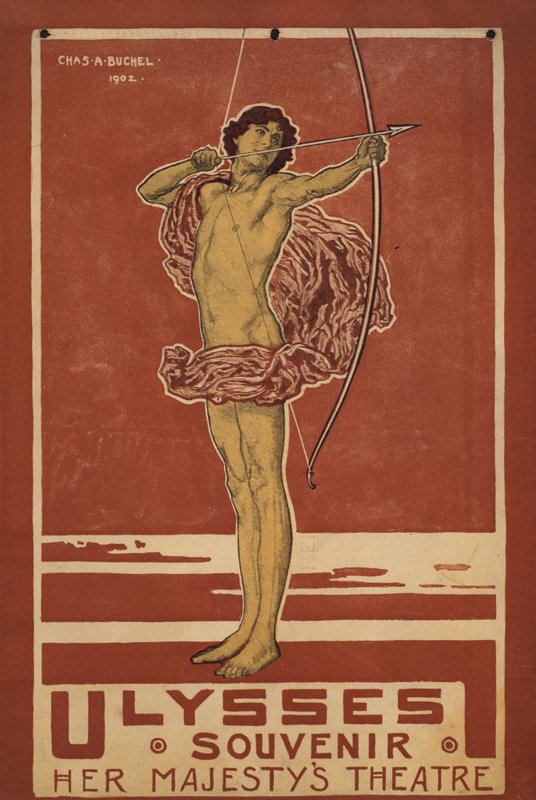 Stephen Phillips Ulysses szuvenírjének borítója alkotó: Charles A. Buchel