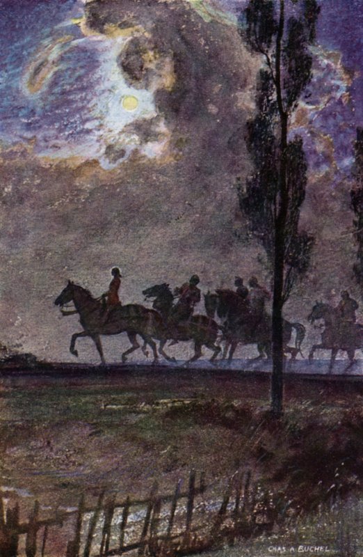 Joan of Arc: Úton Margny felé (színes litó) alkotó: Charles A. Buchel
