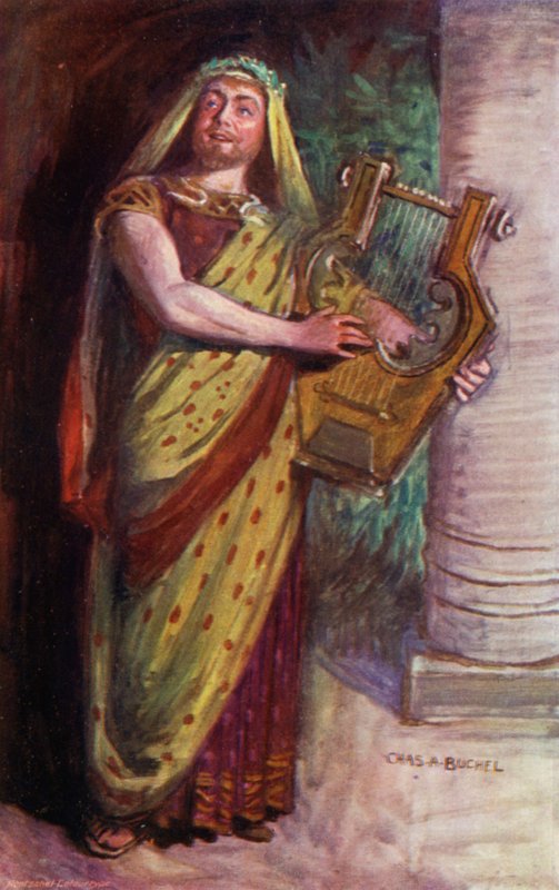 Phemius, Mr Courtice Pounds (színes litó) alkotó: Charles A. Buchel