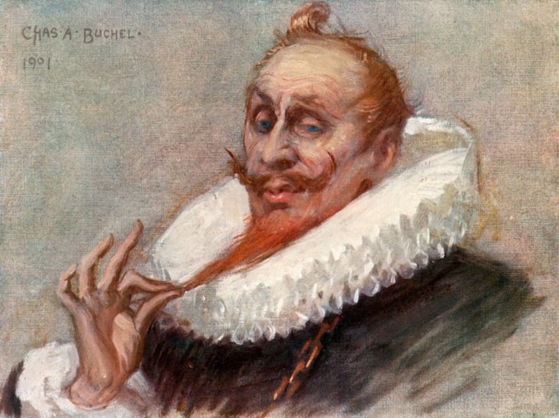 Tizenkettedik éjszaka: Malvolio, Mr. Tree (színes litó) alkotó: Charles A. Buchel