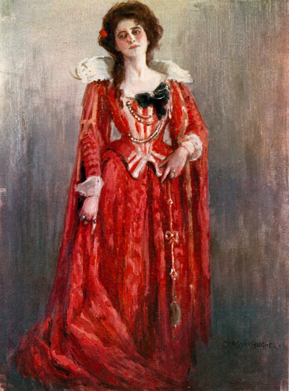 Tizenkettedik éjszaka: Olivia grófnő, Miss Maud Jeffries (színes litó) alkotó: Charles A. Buchel