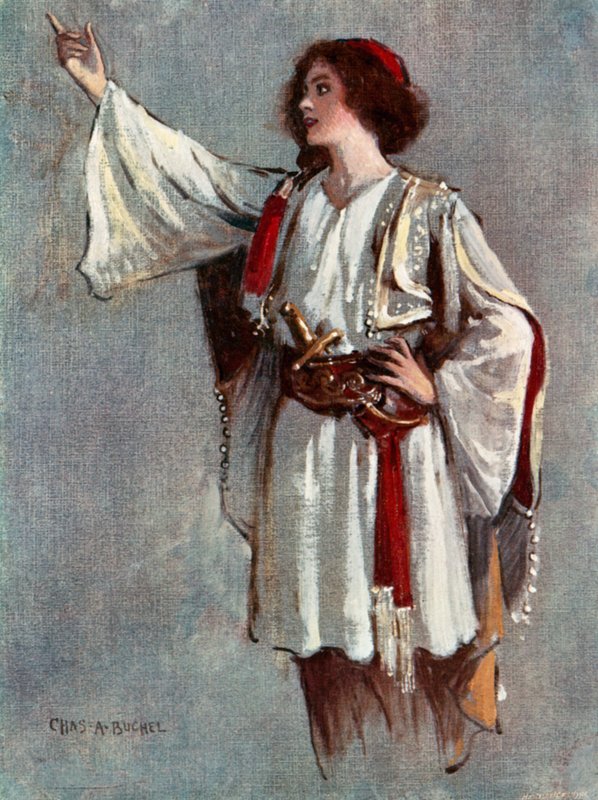 Tizenkettedik éjszaka: Viola, Miss Lily Brayton (színes litó) alkotó: Charles A. Buchel