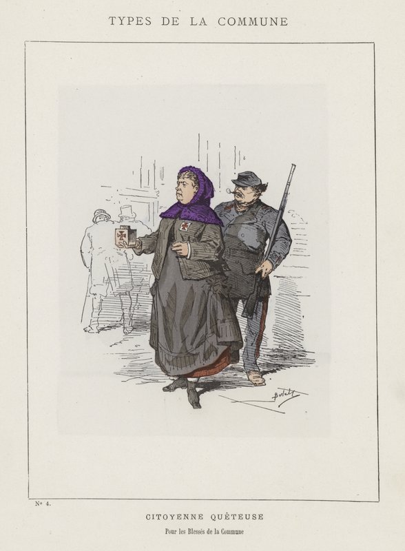 Koldus polgár, Az önkormányzat sebesültjéért alkotó: Charles Albert d Arnoux Bertall