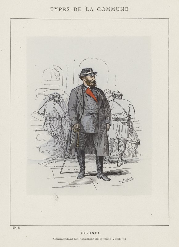 ezredes, a Place Vendome zászlóaljak parancsnoka alkotó: Charles Albert d Arnoux Bertall
