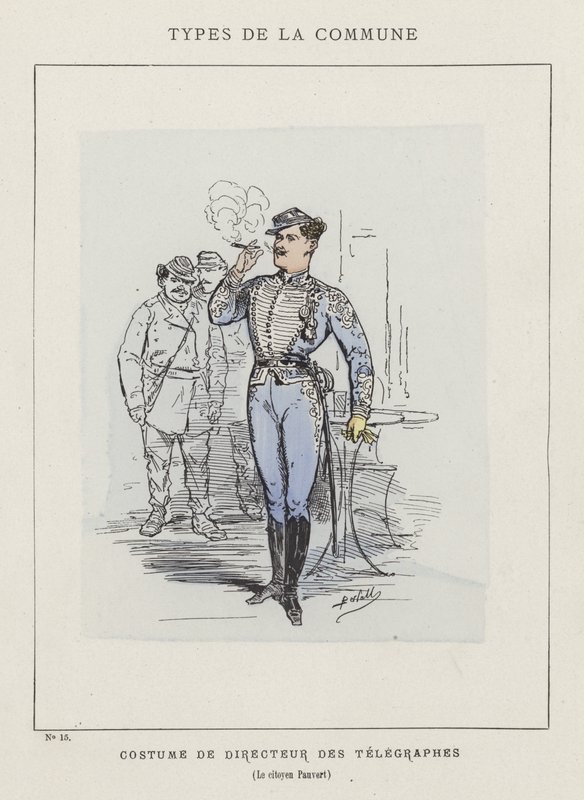 A távirati igazgató, Pauvert polgár jelmeze alkotó: Charles Albert d Arnoux Bertall