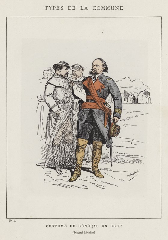 A főtábornok, maga Bergeret jelmeze alkotó: Charles Albert d Arnoux Bertall
